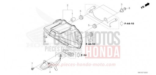 FEU ARRIERE/FEU D'IMMATRICULATION NSS750S de 2025